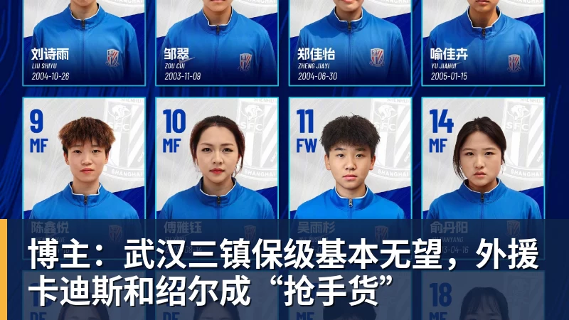 博主：武汉三镇保级基本无望，外援卡迪斯和绍尔成“抢手货”
